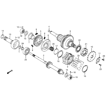 CM400A TRANSMISSION 79-81