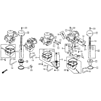 CARBURETOR COMP. PARTS