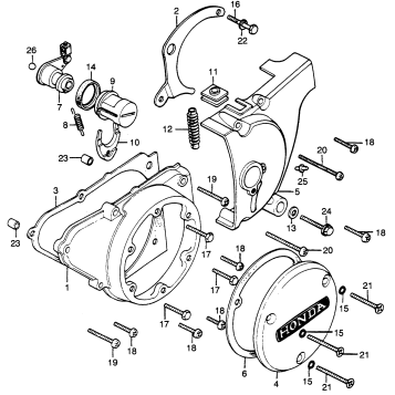 LEFT CRANKCASE COVER