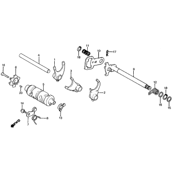 SHIFT DRUM + SHIFT FORK