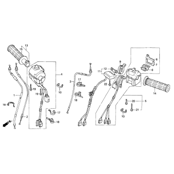 A HANDLE SWITCH + CABLES