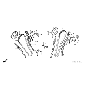 CAM CHAIN + TENSIONER