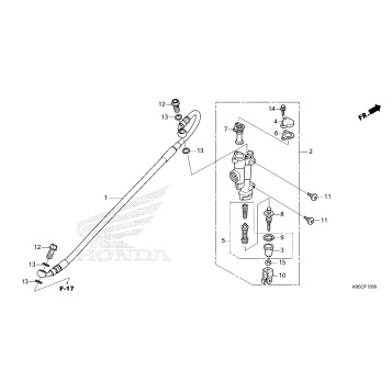 REAR BRAKE MASTER        CYLINDER