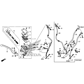 FRONT BRAKE MASTER       CYLINDER