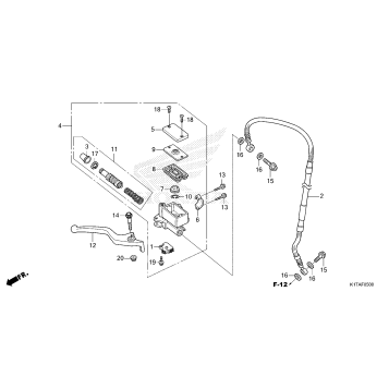 FRONT BRAKE MASTER       CYLINDER (1)