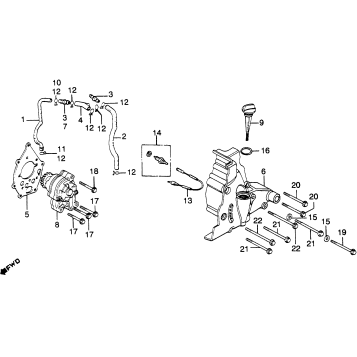 LEFT COVER + OIL PUMP