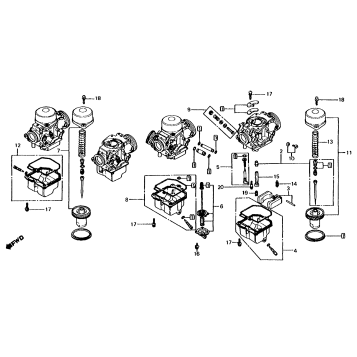 CARB. COMPONENT PARTS 81-82