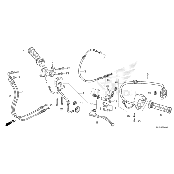 HANDLE LEVER@SWITCH@CABLE