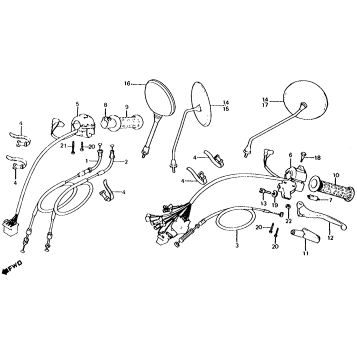 CABLES + SWITCHES + MIRROR
