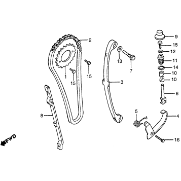 CAM CHAIN + TENSIONER