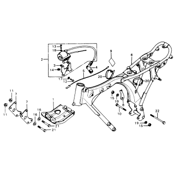 FRAME + IGNITION COIL