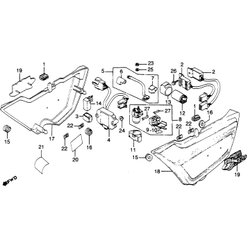 SIDE COVER + SPARK UNIT + RECTIFIER
