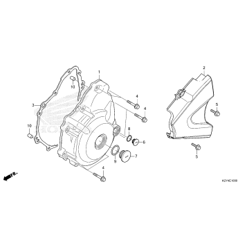 LEFT CRANKCASE COVER     (CMX300)
