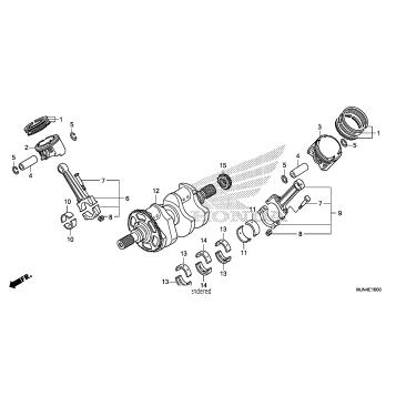 CRANKSHAFT + PISTON