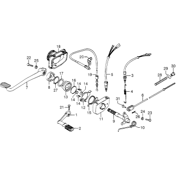 BRAKE PEDAL + CHANGE PEDAL
