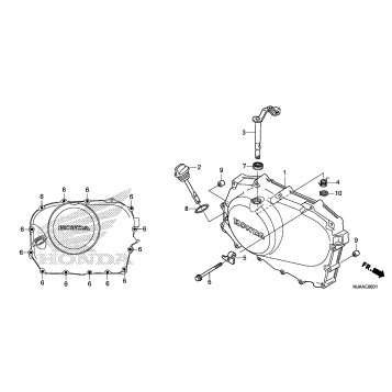 RIGHT CRANKCASE COVER (2)