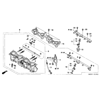 THROTTLE BODY ('05-)