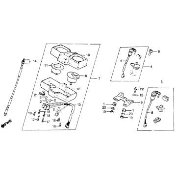 INSTRUMENTS + KEYS + COMBINATION SWITCH