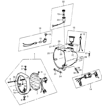 HEADLIGHT + SPEEDOMETER