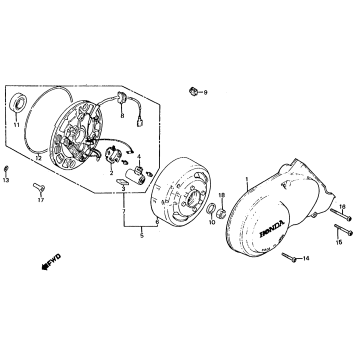ALTERNATOR LEFT CRANKCASE COVER