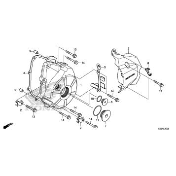 LEFT CRANKCASE COVER