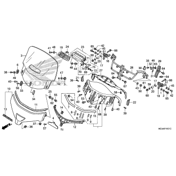 WINDSCREEN (GL1800'06-)