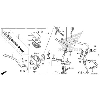 FRONT BRAKE MASTER       CYLINDER (1)