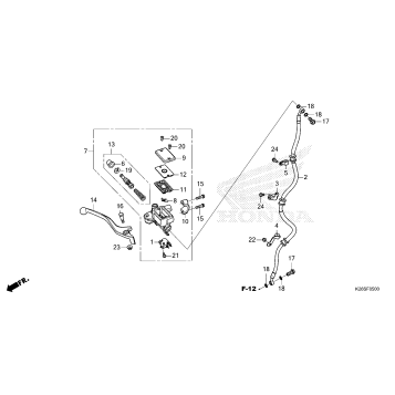 FRONT BRAKE MASTER       CYLINDER (GROM125)