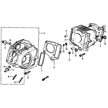 CYLINDER + CYLINDER HEAD
