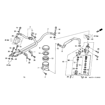 REAR BRAKE MASTER CYLINDER
