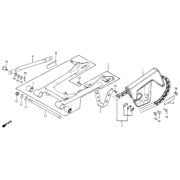 SWINGARM + CHAIN CASE