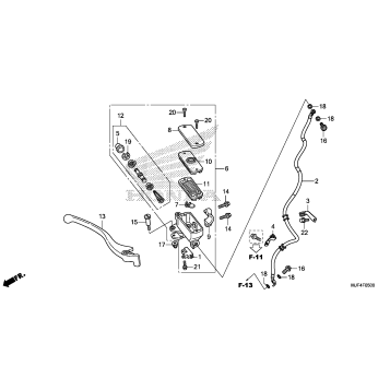 FRONT BRAKE MASTER CYLINDER (CTX700N)