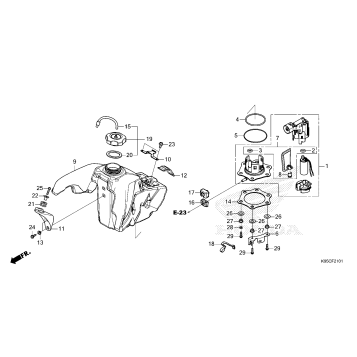 FUEL TANK (CRF250RX)