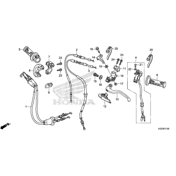 HANDLE LEVER@SWITCH@CABLE