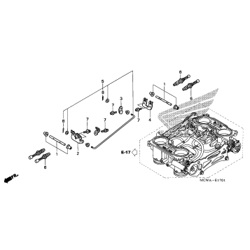 THROTTLE BODY (COMPONENT PARTS)