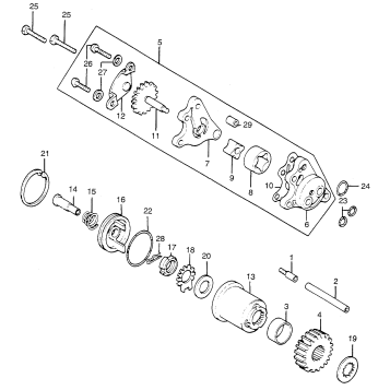 OIL FILTER + OIL PUMP