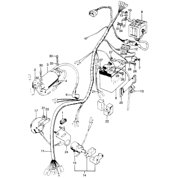 WIRE HARNESS + BATTERY