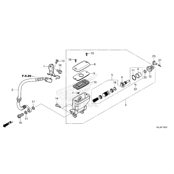 REAR BRAKE MASTER        CYLINDER