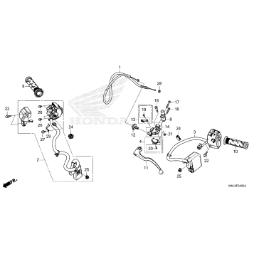 HANDLE LEVER@SWITCH@CABLE