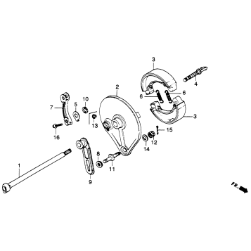 REAR BRAKE PANEL 78-81
