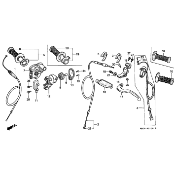 HANDLE + SWITCHES + CABLES