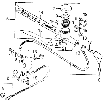FRONT BRAKE MASTER CYLINDER
