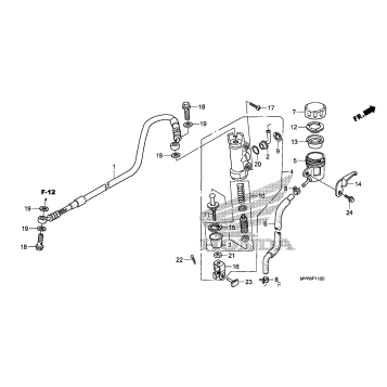REAR BRAKE MASTER        CYLINDER