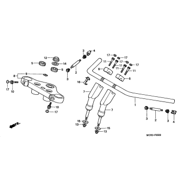 HANDLEBAR + TOP BRIDGE