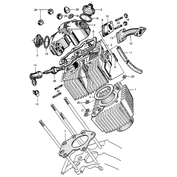 CYLINDER + CYLINDER HEAD
