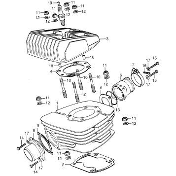 CYLINDER + CYLINDER HEAD
