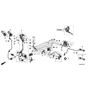HANDLE LEVER@SWITCH@CABLE (DCT)