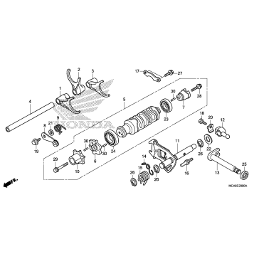 SHIFT DRUM@SHIFT FORK