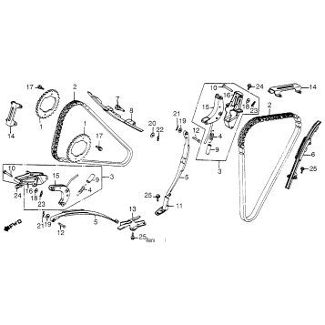 CAM CHAIN + TENSIONER