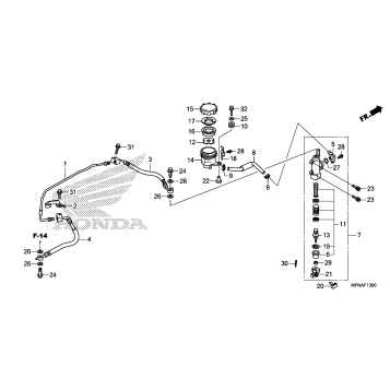REAR BRAKE MASTER        CYLINDER